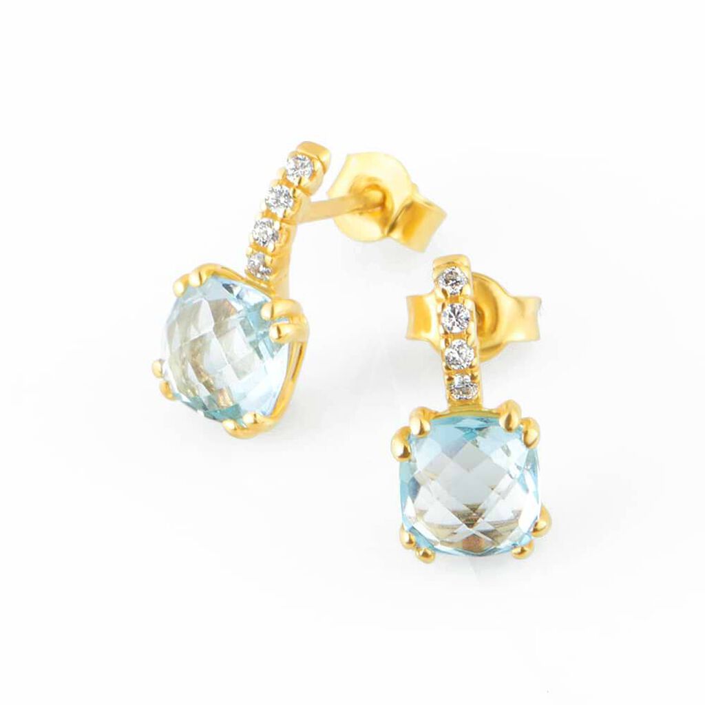 Orecchini Lobo Punto Luce Amélie Oro Giallo Topazio Cubic Zirconia - Orecchini a Lobo Donna | Stroili