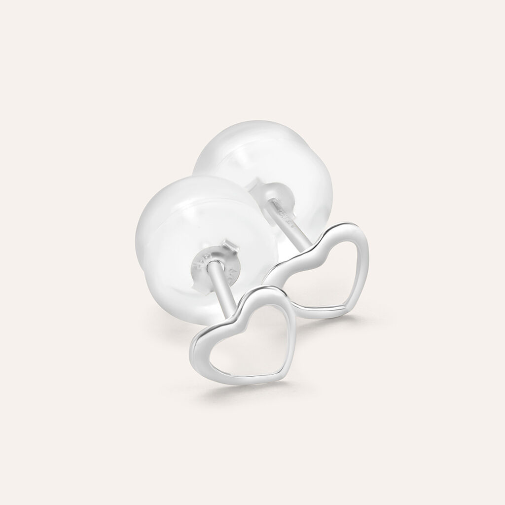 Orecchini Lobo Bon Ton Oro Bianco