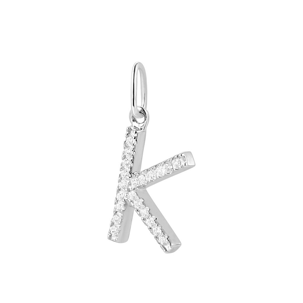 Pendente Poème Oro Bianco Cubic Zirconia - Ciondoli Donna | Stroili