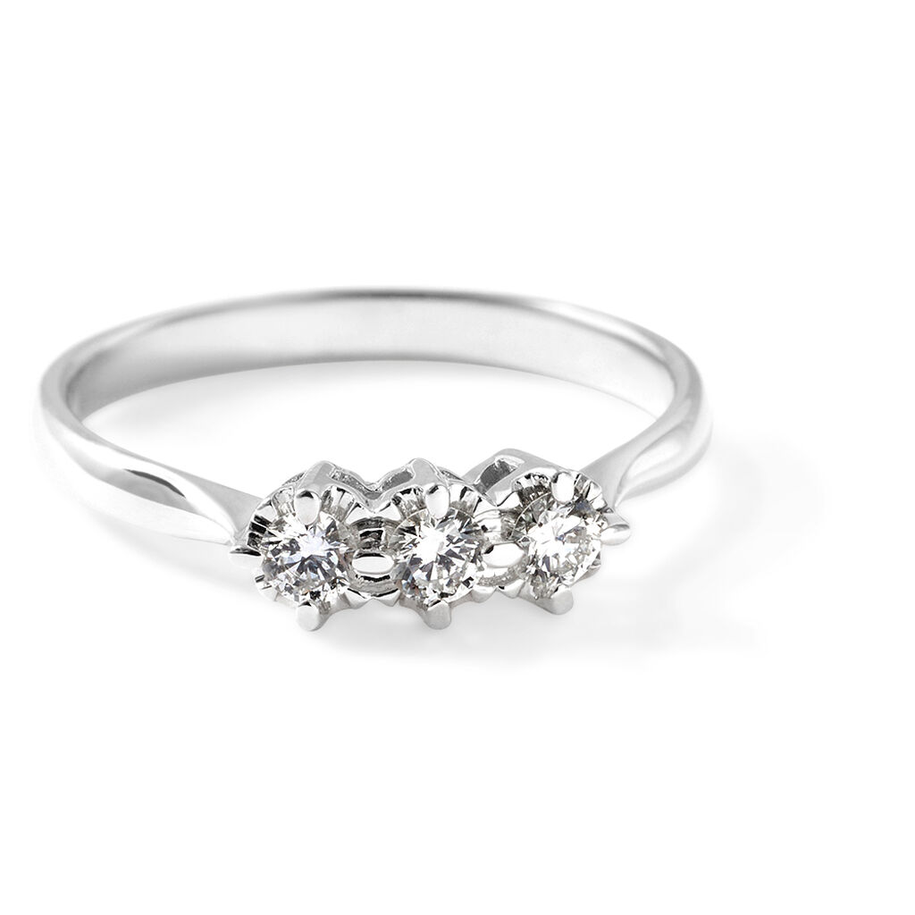 Anello Trilogy Diamazing Oro Bianco Diamante - Anelli con Pietre Donna | Stroili