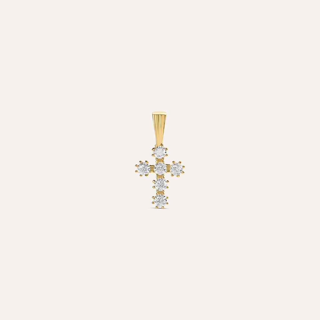 Pendente Holy Oro Giallo Cubic Zirconia