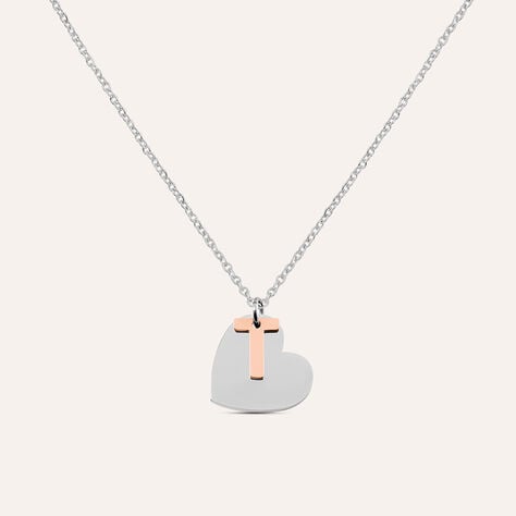 Collana Sunrise Acciaio Bicolore Bianco / Rosa - Collane Donna | Stroili