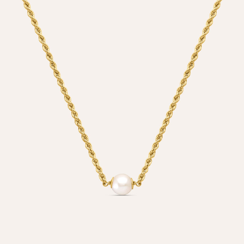 Collana Gabrielle Oro Giallo Perla D'Acqua Dolce - Collane Donna | Stroili