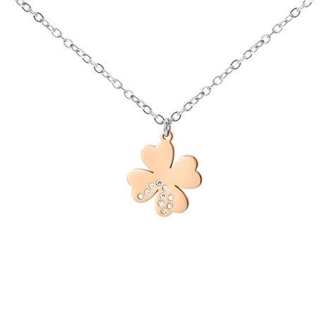 Collana Lady Chic Acciaio Bicolore Bianco / Rosa Cristallo - Collane Donna | Stroili