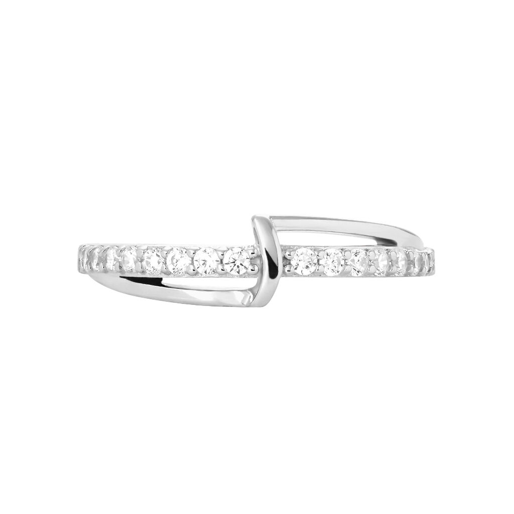 Anello Fantasia Silver Shine Argento Rodiato Cubic Zirconia - Anelli con Pietre Donna | Stroili