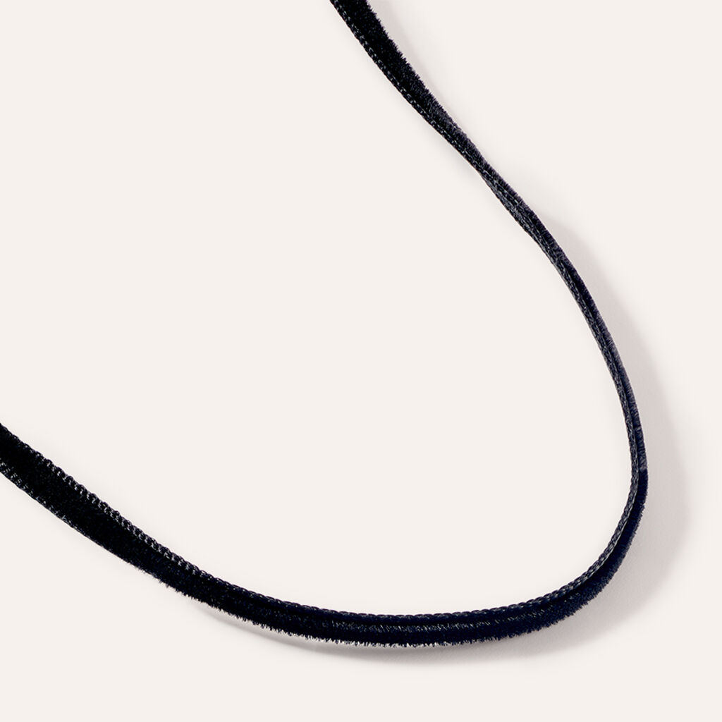 Choker Moonlight Acciaio e Velluto