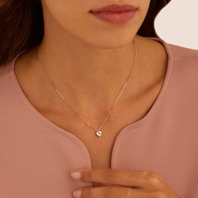 Collana Acquamarina Oro Bianco Acquamarina - Collane Donna | Stroili