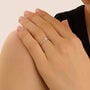Anello Solitario Grace Oro Bianco Diamante