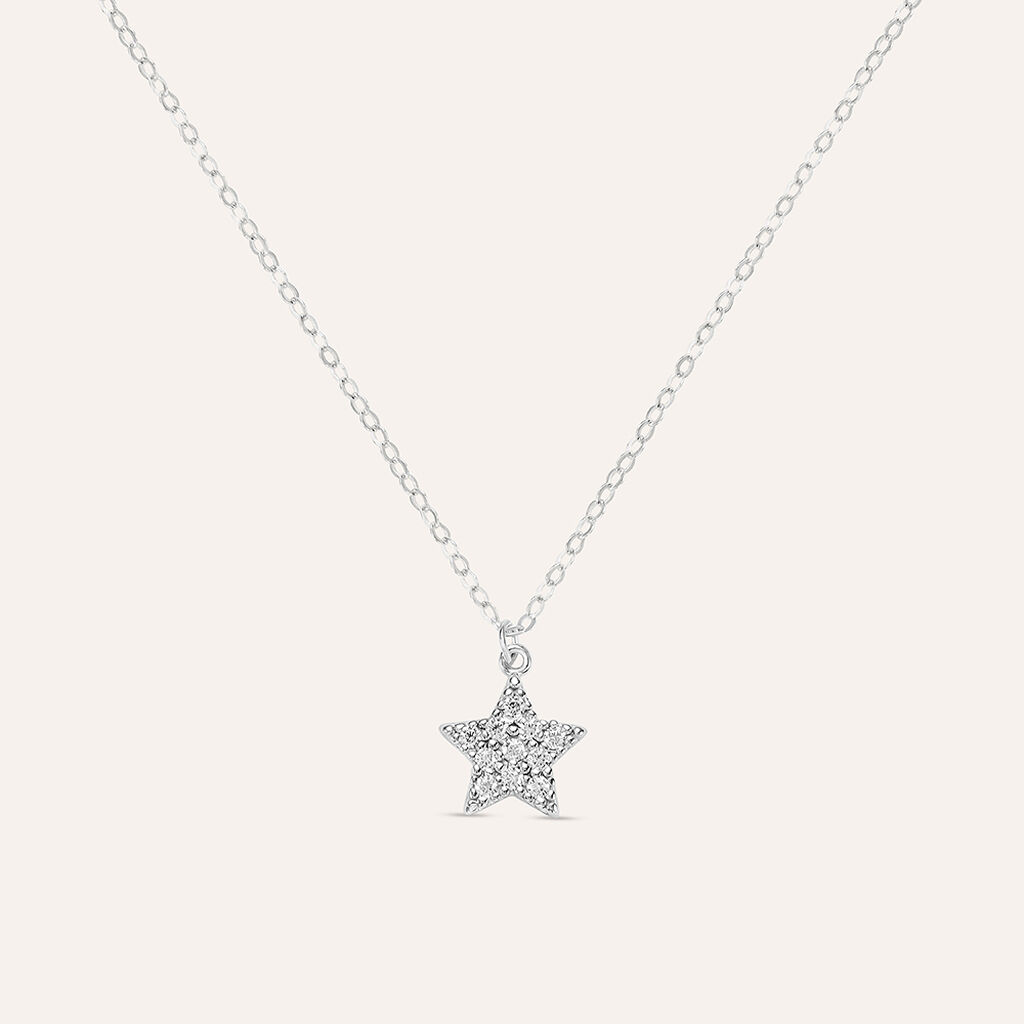 Collana Claire Oro Bianco Cubic Zirconia - Collane Donna | Stroili