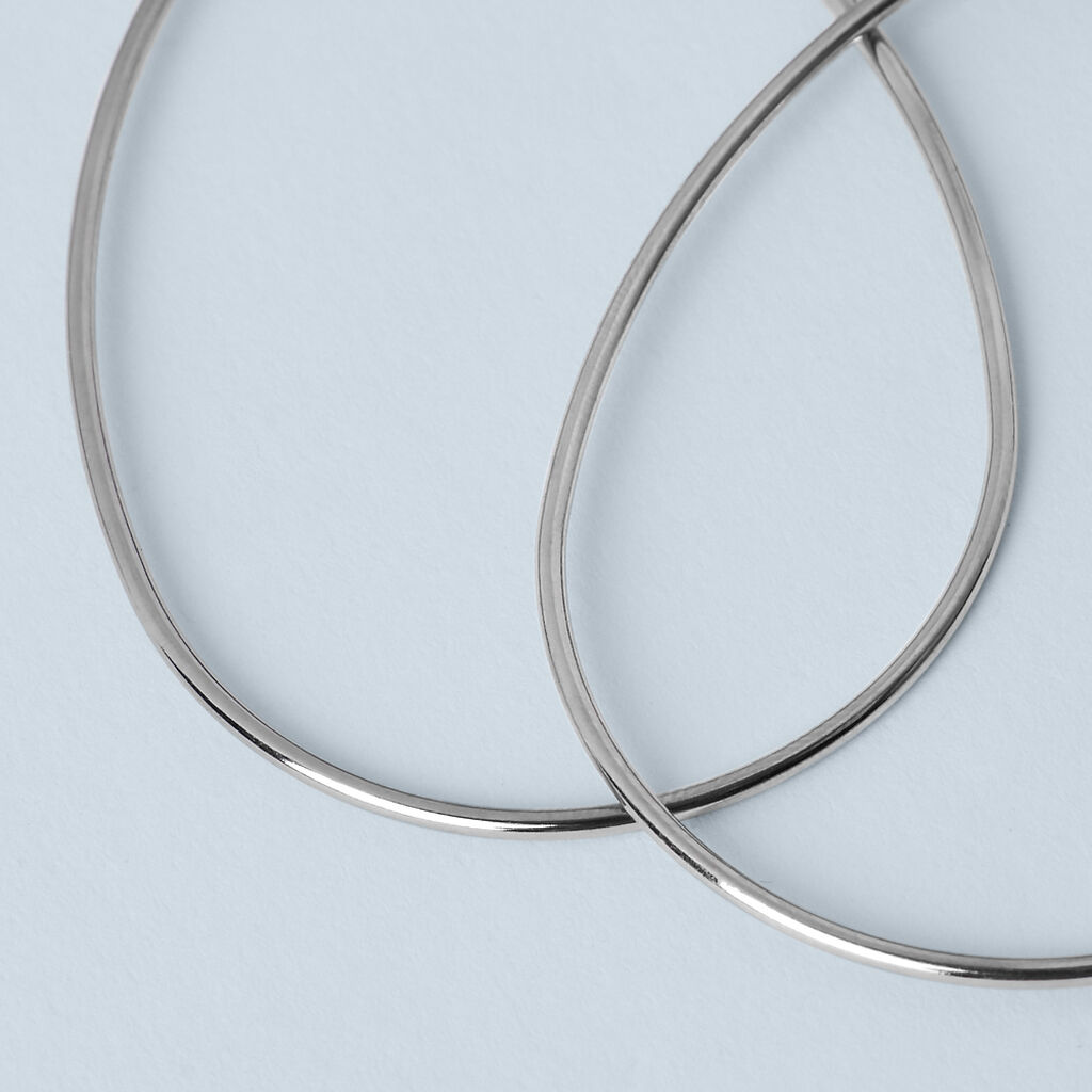 Orecchini A Cerchio Silver Collection Argento Rodiato - Orecchini a Cerchio Donna | Stroili