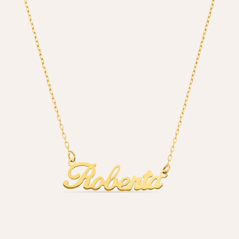 Collana Roberta Gold Names Oro Giallo - Collane Unisex | Stroili