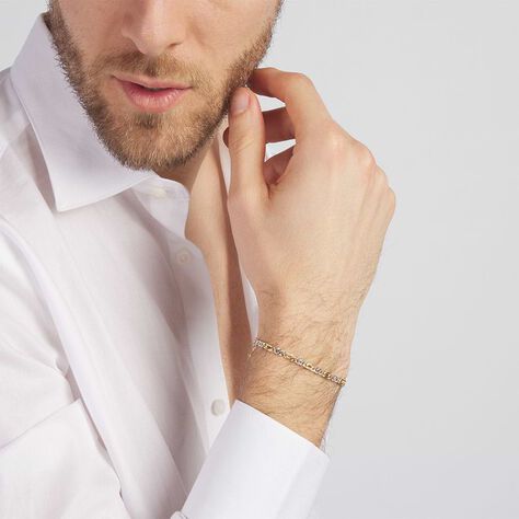 Bracciale Catena L'homme Or Oro Bicolore - Bracciali Uomo | Stroili