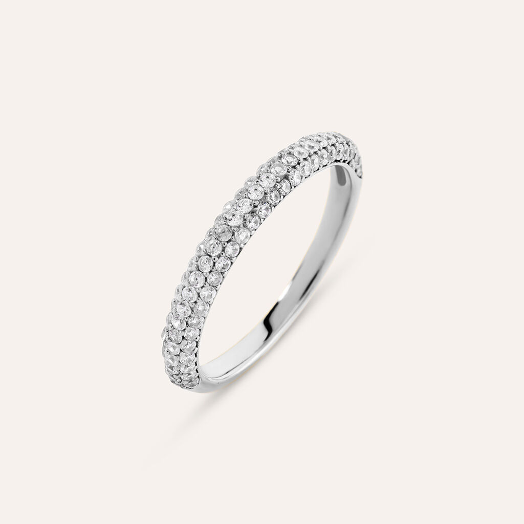 Anello Fedina Desideria Argento Nobile Rodiato Cubic Zirconia
