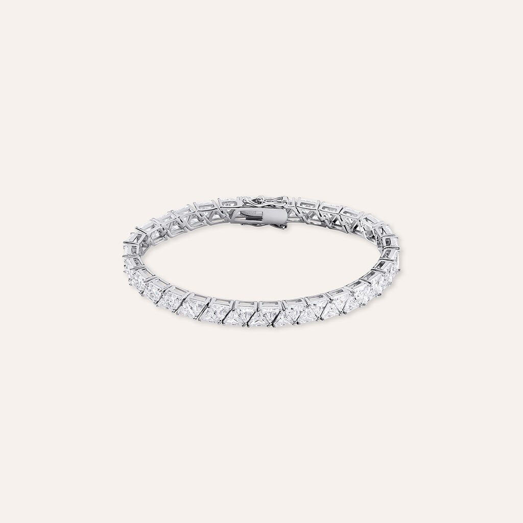Bracciale Tennis Silver Elegance Argento Rodiato Cubic Zirconia