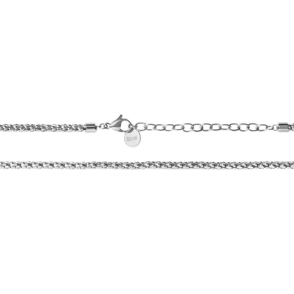 Collana Lady Chic Acciaio Bicolore Bianco / Rosa Cristallo - Collane Donna | Stroili