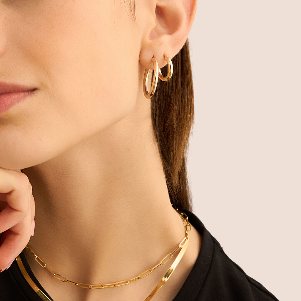 Orecchini A Cerchio Toujours Oro Giallo - Orecchini a Cerchio Donna | Stroili