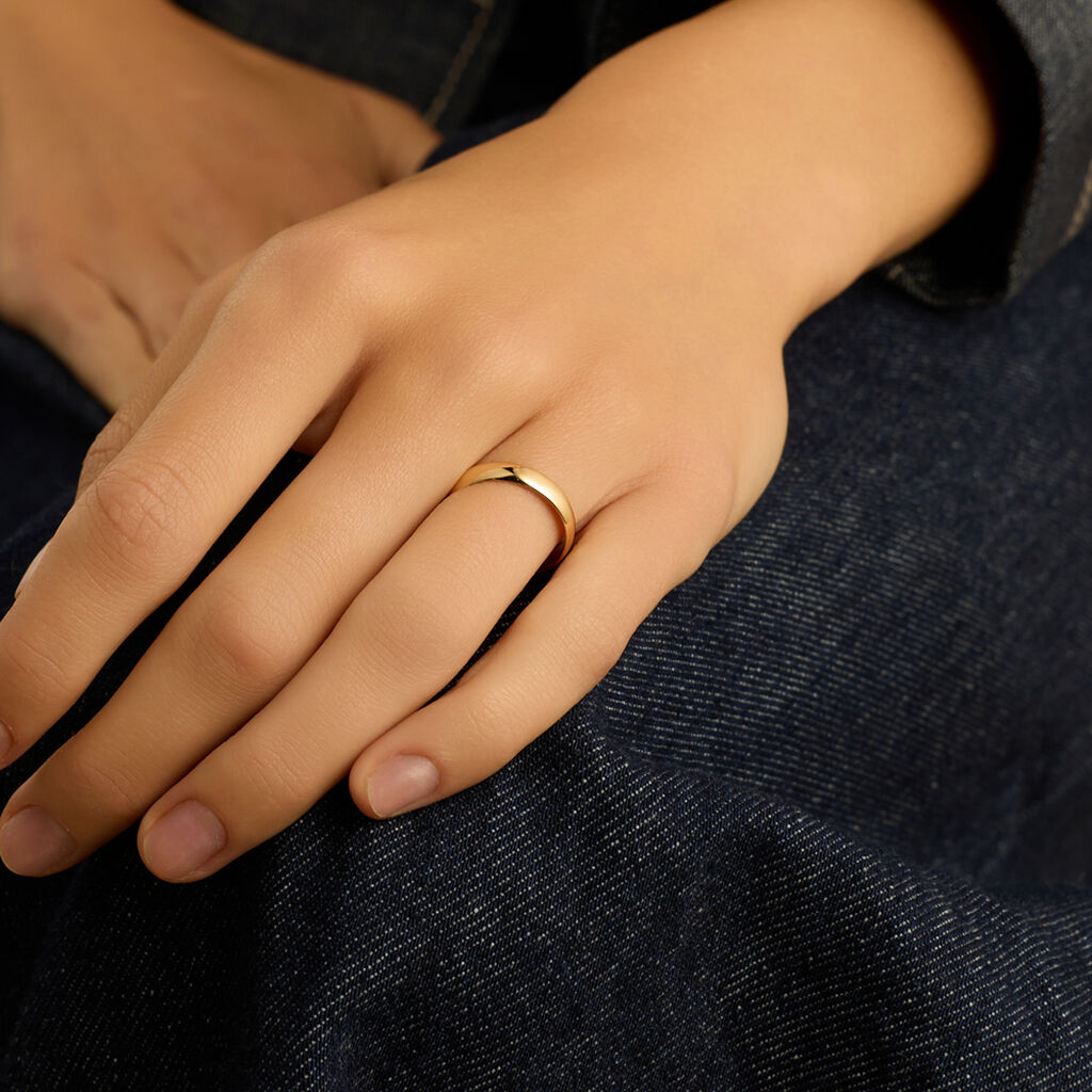 Fede Mantovana Leggera 4 mm Oro Giallo