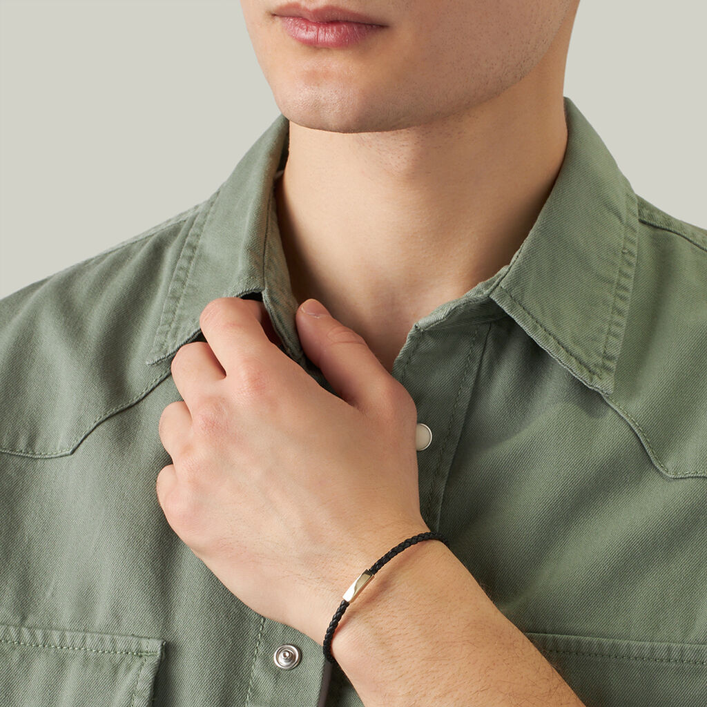 Bracciale Con Targhetta L'homme Or Oro Giallo - Bracciali Uomo | Stroili