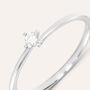 Anello Solitario Grace Oro Bianco Diamante