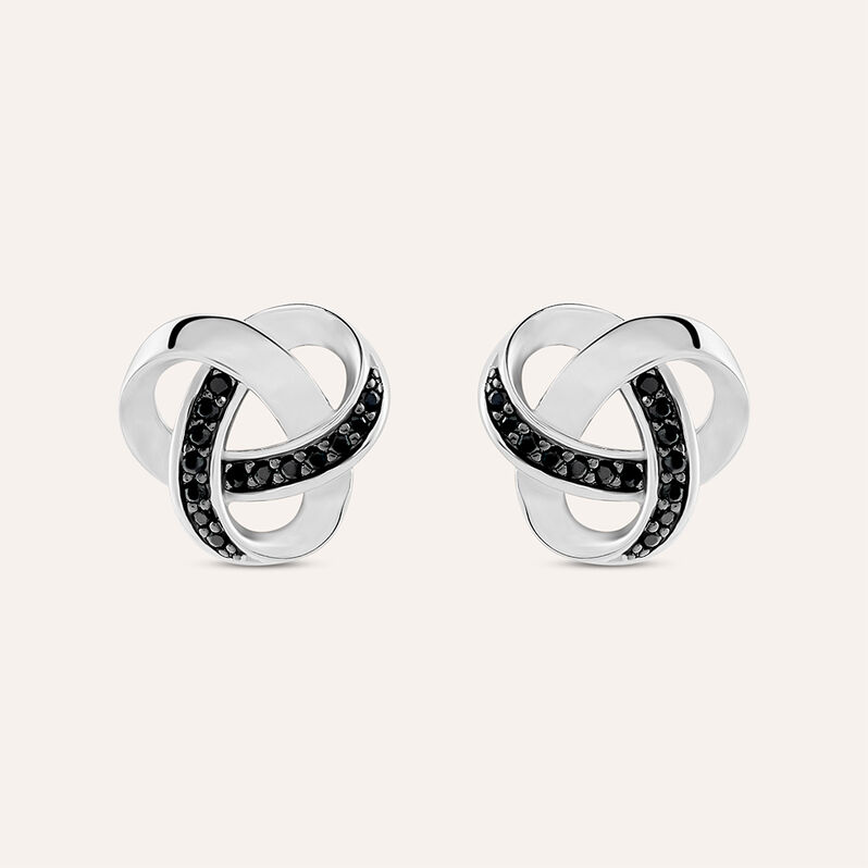 Orecchini Lobo Silver Shine Argento Rodiato Cubic Zirconia - Orecchini a Lobo Donna | Stroili