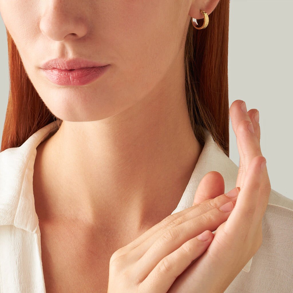 Orecchini A Cerchio Toujours Oro Bicolore - Orecchini a Cerchio Donna | Stroili