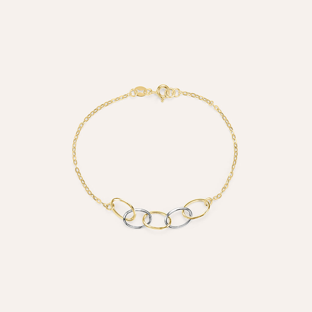 Bracciale Catena Beverly Oro Bicolore - Bracciali Amicizia Donna | Stroili
