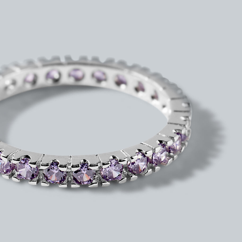 Anello Eternity Silver Rainbow Argento Rodiato Cubic Zirconia - Anelli Eternity Donna | Stroili