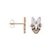Orecchini Lobo Mickey Mouse & Friends Acciaio Rosa Cristallo - Orecchini a Lobo Donna | Stroili