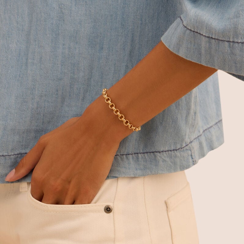 Bracciale Catena Silver Collection Argento Dorato - Bracciali Donna | Stroili