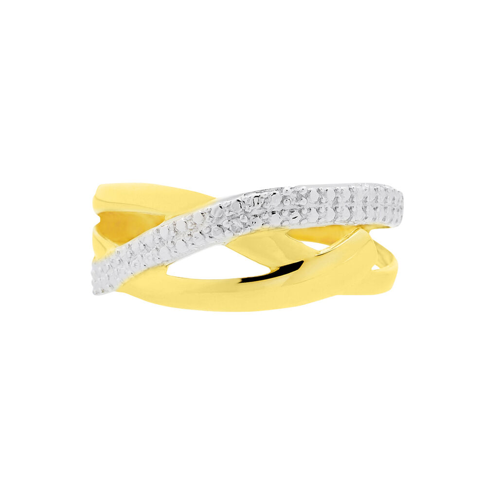 Anello Fascia Sophia Oro Bicolore Diamante - Anelli con Pietre Donna | Stroili