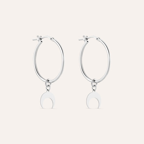 Orecchini A Cerchio Silver Collection Argento Rodiato - Orecchini a Cerchio Donna | Stroili