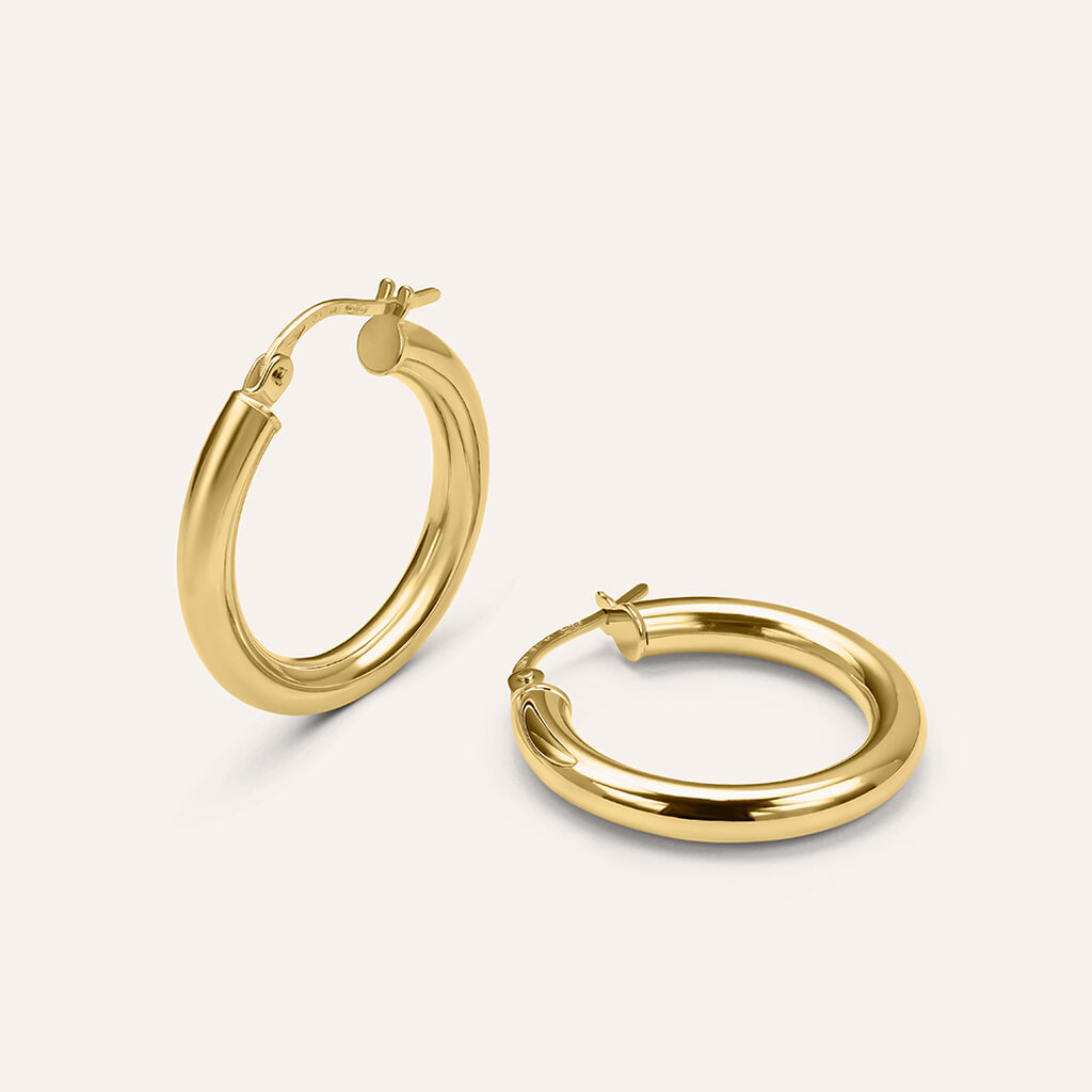 Orecchini A Cerchio Gold Essence Oro Giallo - Orecchini a Cerchio Donna | Stroili