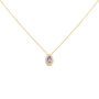 Collana Amélie Oro Giallo Ametista Cubic Zirconia