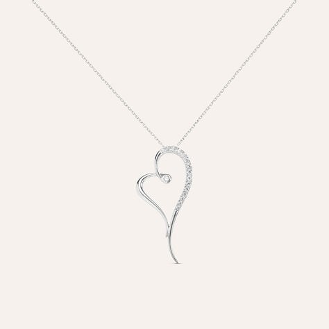 Collana Claire Oro Bianco Cubic Zirconia - Collane Donna | Stroili