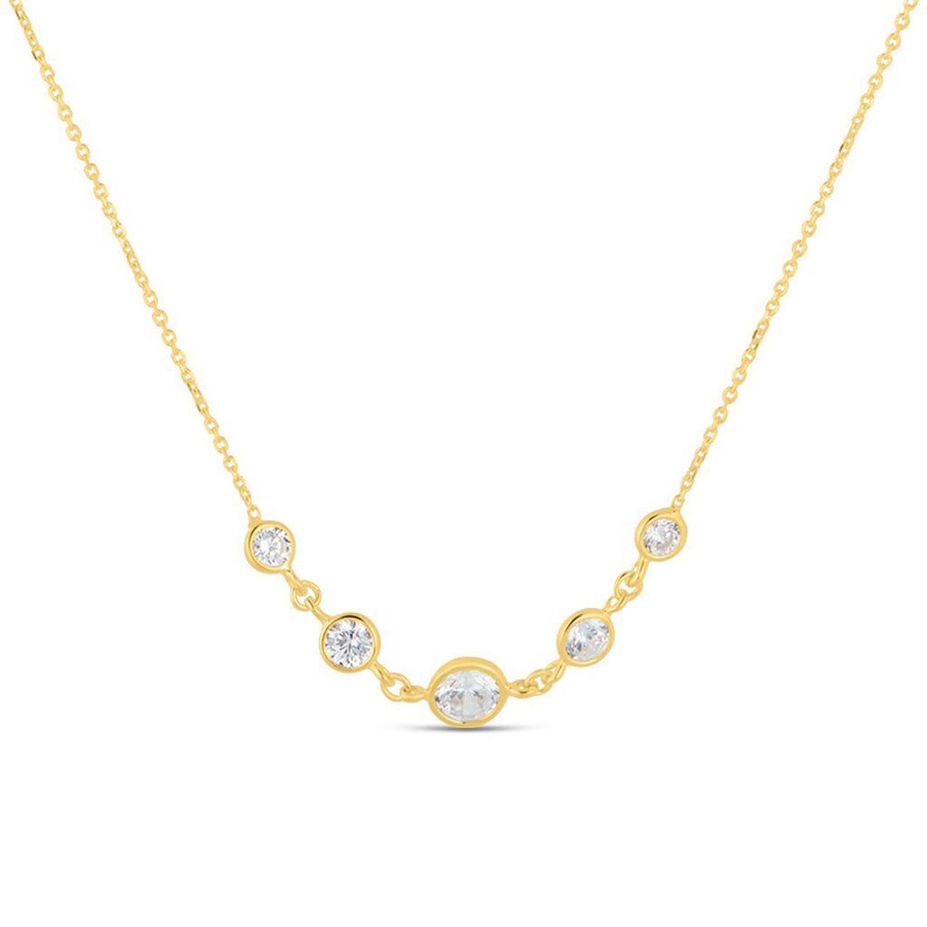 Collana Multi Punto Luce Claire Oro Giallo Cubic Zirconia - Collane Punto Luce Donna | Stroili