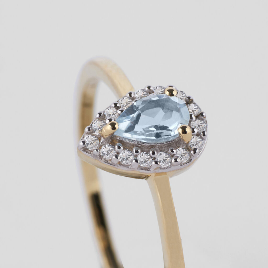 Anello Solitario Amélie Oro Giallo Topazio Cubic Zirconia - Anelli con Pietre Donna | Stroili