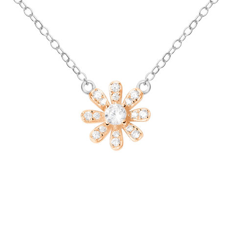 Collana Silver Moments Argento Bicolore Bianco / Rosa Cubic Zirconia - Collane Donna | Stroili