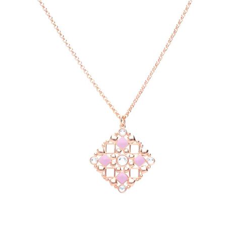 Collana in ottone rosato con ciondolo forma rombo - Collane Donna | Stroili