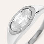 Anello Solitario Desideria Argento Nobile Rodiato Cubic Zirconia
