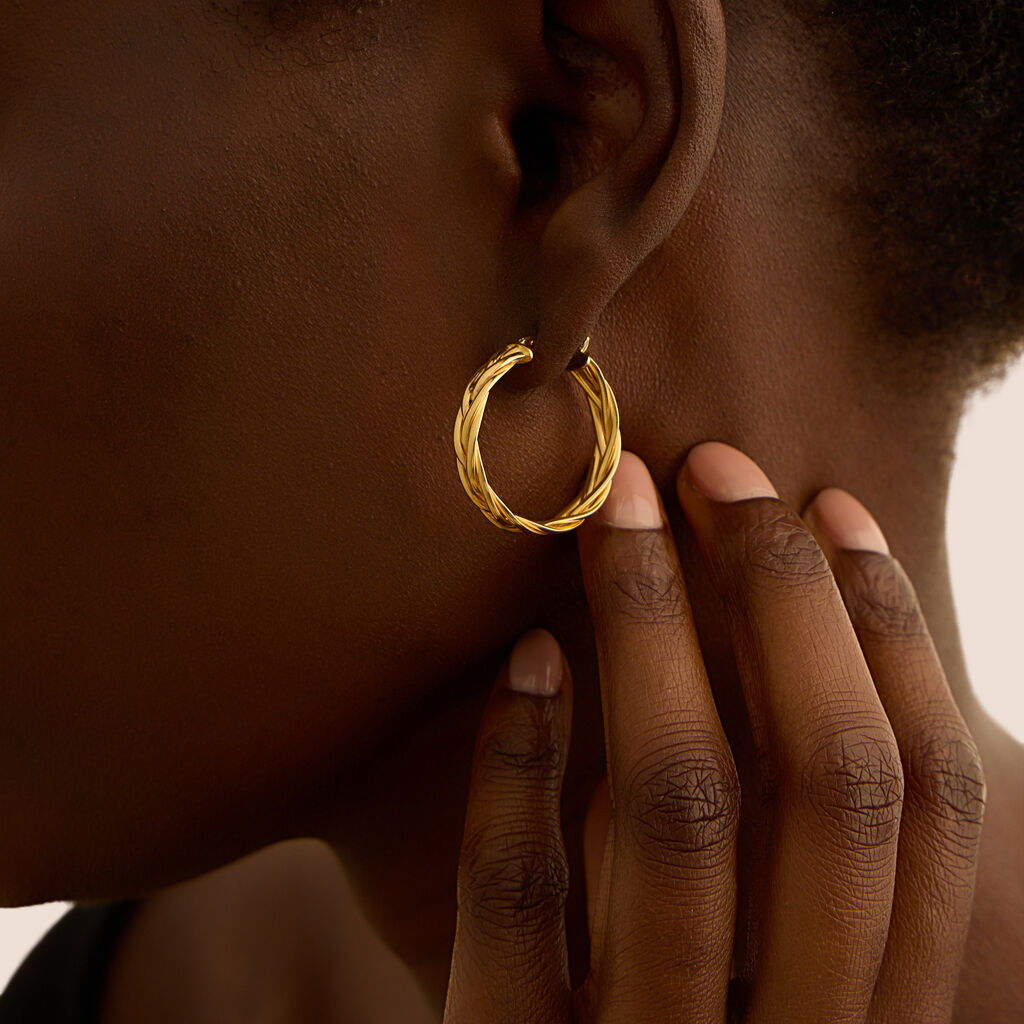 Orecchini A Cerchio Isabelle Oro Giallo