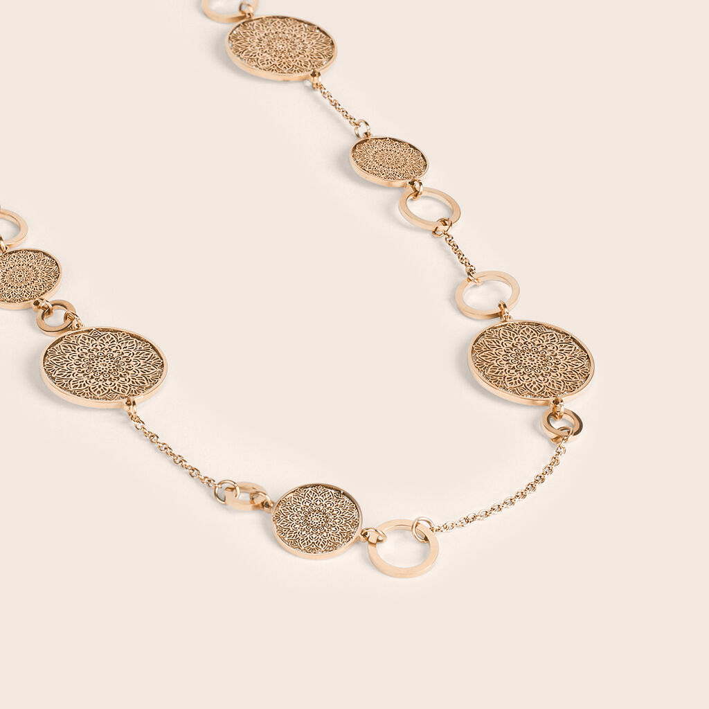 Collana Aura Acciaio Rosa