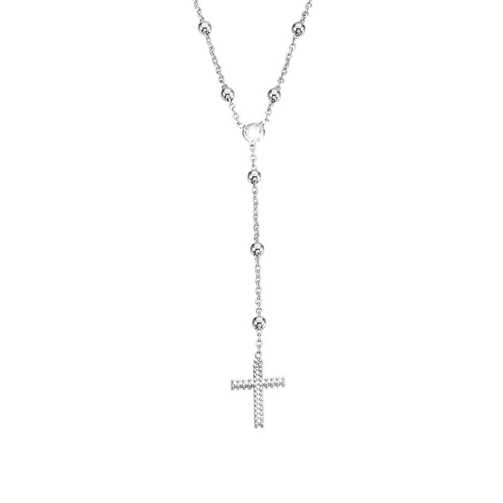 Collana Rosario Silver Soul Argento Rodiato Cubic Zirconia - Collane Rosario Donna | Stroili