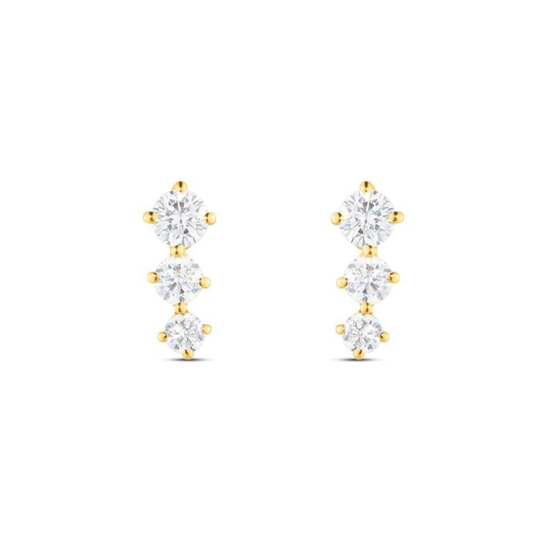 Orecchini Pendenti Trilogy Claire Oro Giallo Cubic Zirconia - Orecchini Pendenti Donna | Stroili