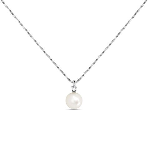 Collana Gabrielle Precious Oro Bianco Perla D'Acqua Dolce Diamante - Collane Donna | Stroili