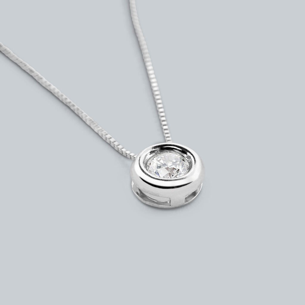 Collana Punto Luce Firmamenti Oro Bianco Diamante - Collane Punto Luce Donna | Stroili