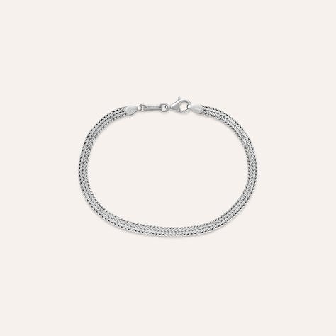 Bracciale Catena Gentleman Argento Rodiato - Bracciali Uomo | Stroili