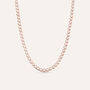Collana Tennis Romantic Shine Metallo Rosa Cristallo