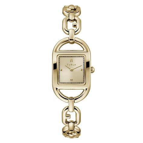 Orologio Al Quarzo Furla Chain Square Logo Ww00026008l2 - Orologi solo Tempo Donna | Stroili