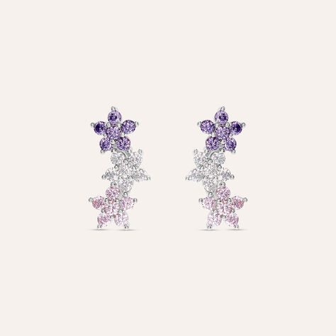 Orecchini Lobo Silver Shine Argento Rodiato Cubic Zirconia - Orecchini a Lobo Donna | Stroili