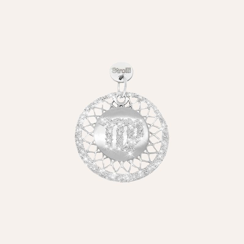 Vergine. Charm in argento 925 rodiato e glitter - Charms  | Stroili